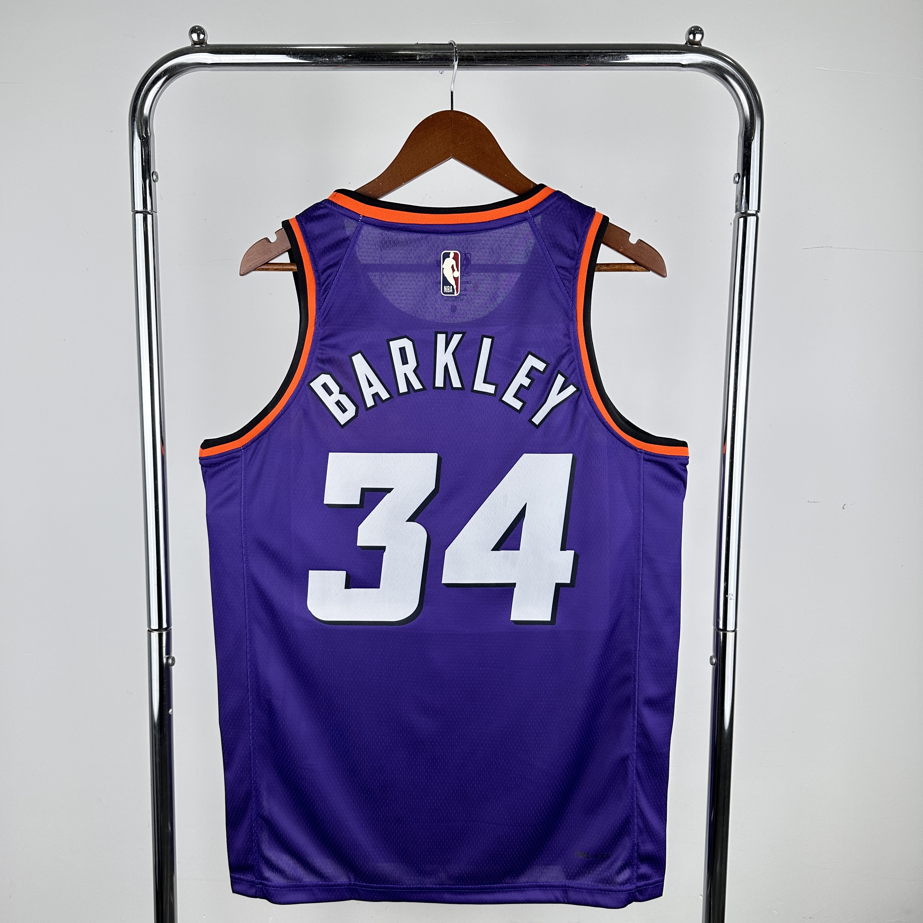 Men Phoenix Suns #34 Barkley Purple Throwback Nike 2024 NBA Jersey->minnesota timberwolves->NBA Jersey